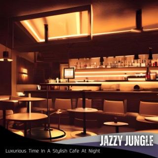 Luxurious Time in a Stylish Cafe at Night