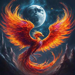 Phoenix Blaze Under the Moon