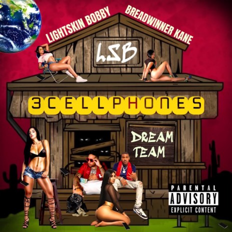 3 Cell Phones ft. Breadwinner Kane | Boomplay Music