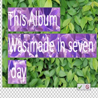 this album was made in 7 day