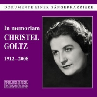 In memoriam Christel Goltz