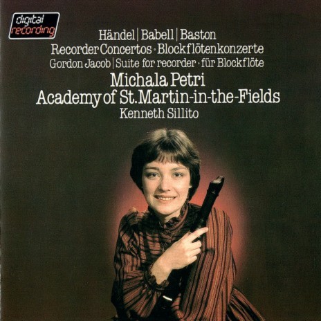 Handel: Recorder Concerto in B flat, Op. 4, No. 6 HWV 294 - Arr. from Organ Concerto No. 6, HWV 294 - 2. Larghetto ft. Graham Sheen, Academy of St Martin in the Fields & Kenneth Sillito | Boomplay Music