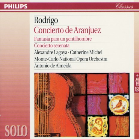 Rodrigo: Concierto de Aranjuez for Guitar and Orchestra: 2. Adagio ft. Orchestre Philharmonique de Monte‐Carlo & Antonio de Almeida | Boomplay Music