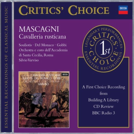 Mascagni: Cavalleria rusticana: "Mamma, quel vino è generoso" - "Turiddu?! Che vuoi ft. Anna di Stasio, Elena Souliotis, Coro del Teatro dell'Opera di Roma, Orchestra del Teatro dell'Opera di Roma & Silvio Varviso | Boomplay Music