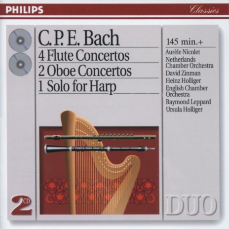 C.P.E. Bach: Flute Concerto in G, Wq. 169: 2. Largo ft. Netherlands Chamber Orchestra & David Zinman | Boomplay Music