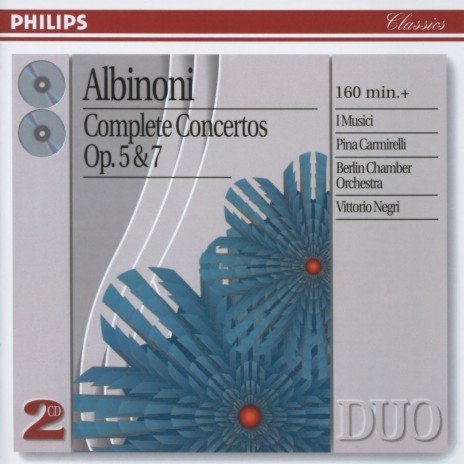 Albinoni: 12 Concerti a 5, Op. 5 - Concerto a5, Op. 5 No. 1: 1. Allegro moderato ft. Pina Carmirelli | Boomplay Music