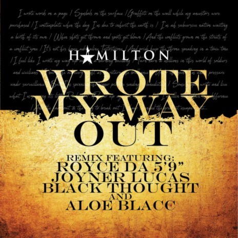 Wrote My Way Out (Remix) [feat. Aloe Blacc] | Boomplay Music