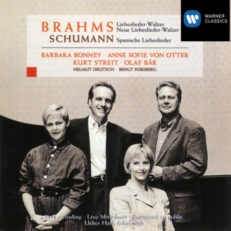 15 Neue Liebeslieder Op. 65: XV. Zum Schluss: Nun ihr Musen, genug! (Goethe) ft. Anne Sofie von Otter, Kurt Streit, Olaf Bär, Bengt Forsberg & Helmut Deutsch | Boomplay Music