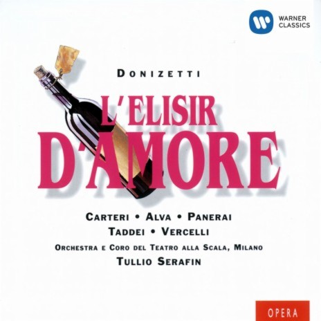 L'elisir d'amore, Act 1 Scene 1: Cavatina, Della crudele Isotta (Adina, Giannetta, Nemorino, Chorus) ft. Angela Vercelli, Rosanna Carteri, Coro del Teatro alla Scala di Milano, Noberto Mola & Orchestra del Teatro alla Scala di Milano | Boomplay Music