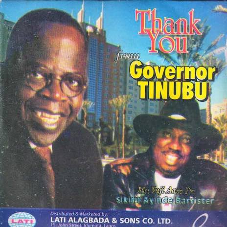 Thank You From Governor Tinubu