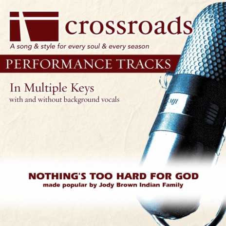 Nothing's Too Hard For God (Demonstration in Bb) | Boomplay Music