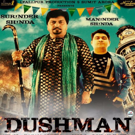 Dushman ft. Maninder Shinda | Boomplay Music