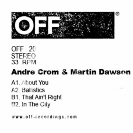 That Ain't Right (Original Mix) ft. Martin Dawson