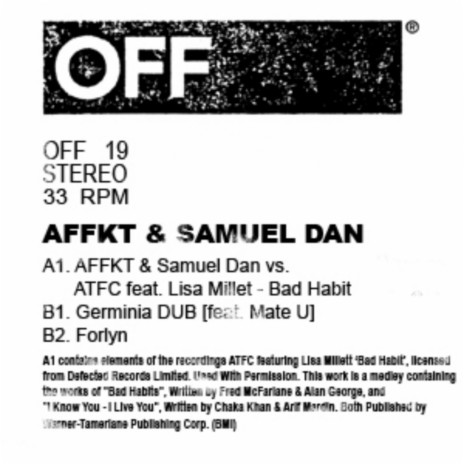 Bad Habit (Original Mix) ft. ATFC, Samuel Dan & Lisa Millet | Boomplay Music