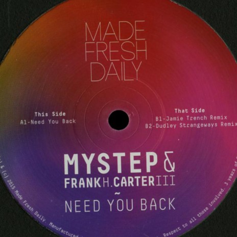 Need You Back (Dudley Strangeways Remix) ft. Frank H. Carter III